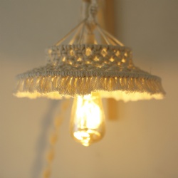 Macrame Lighting Lampshade Hanging Light