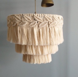 Macrame Lamp Hanging Light Chandeliers