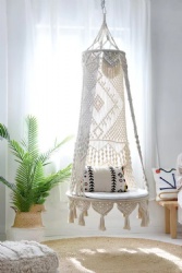 Macrame Hanging Hammock Chair Swing