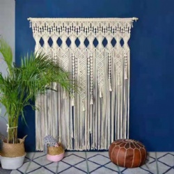 Cotton Decor Large Backdrop Tapestry Hanging Macrame Door Curtain