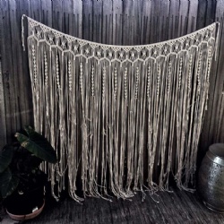 Cotton Large Wedding Macrame Backdrop Door Curtain