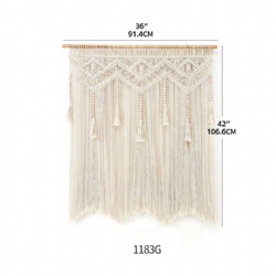 Big Hanging Macrame Backdrop Door Curtain