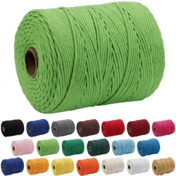 Natural bulk cotton macrame cord 2 - 10 mm for macrame