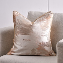 Wholesale Decorative Square Metallic Throw Pillow Case