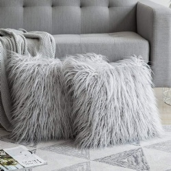 Soft Faux Fur Cushion Cover for Home Decoration