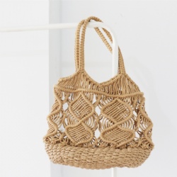 Lady Macrame Handbag Decor Bag