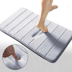 Memory Foam Anti Slip Polyester Bathroom Rug