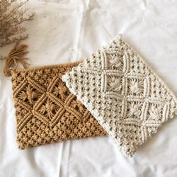 Popular Cotton Macrame Decor Bag Handbag