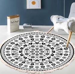 Cotton and Linen Area Rug