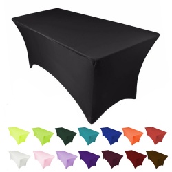 Plastic Fitted Rectangular Table Cover for Wedding