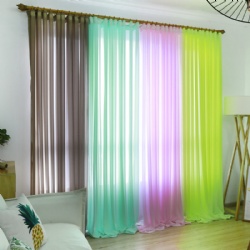 Polyester voile fabric for windows sheer curtains