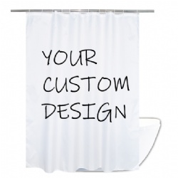 3D digital printing hotel custom shower curtain