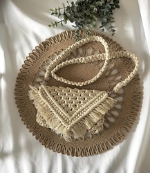 Tassel Party Macrame Bag Purse Clutch