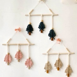 Colorful Cute Kid Macrame Christmas Decorations Decor