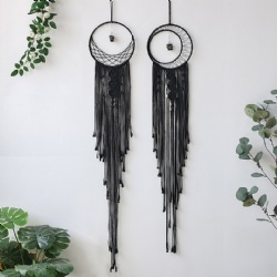 Handcrafts Cotton Moon Macrame Dream Catcher Handmade Ornament