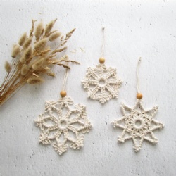 Boho Christmas Custom Snowflake Wall Hanging