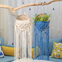 Cotton Rope Macrame Rattan Decor Storage Basket