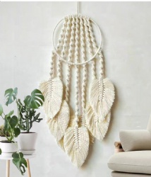 Home Ornament Dream Catcher Macrame Feather Wall Hanging