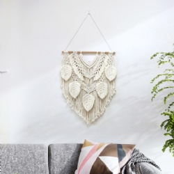 Handmade Home Decor Tapestry Macrame Leaf Wall Hanging