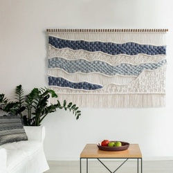 Wool Abstract Art Large Macrame Wall Hanging Tapestry