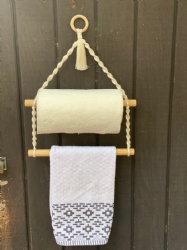 Macrame Roll Towel Tissue Toilet Paper Holder